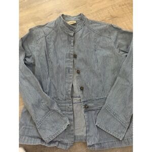 Vintage St. John's Bay Hickory Stripe Chore Jacket